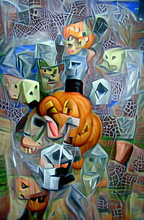 Load image into Gallery viewer, &quot;Masks of Halloween&quot;
