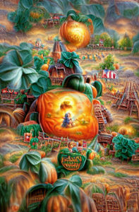"The Pumpkin Fairy Village"